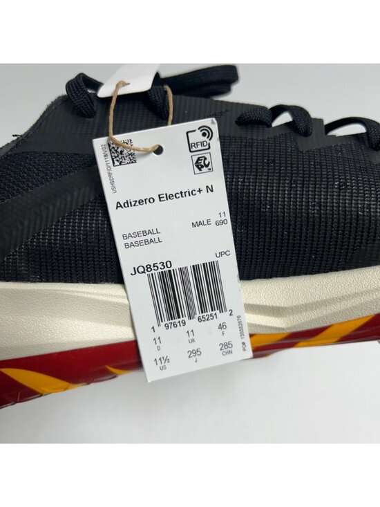 NEW Adidas Adizero Electric+ Grambling State Baseball Cleats JQ8530 Size 11.5 main image 5